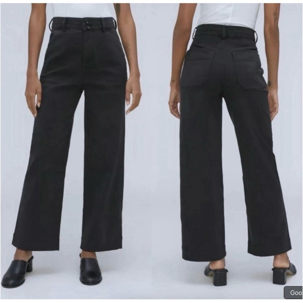 Everlane Womens The Organic Cotton Wide-Leg Pants Size 2